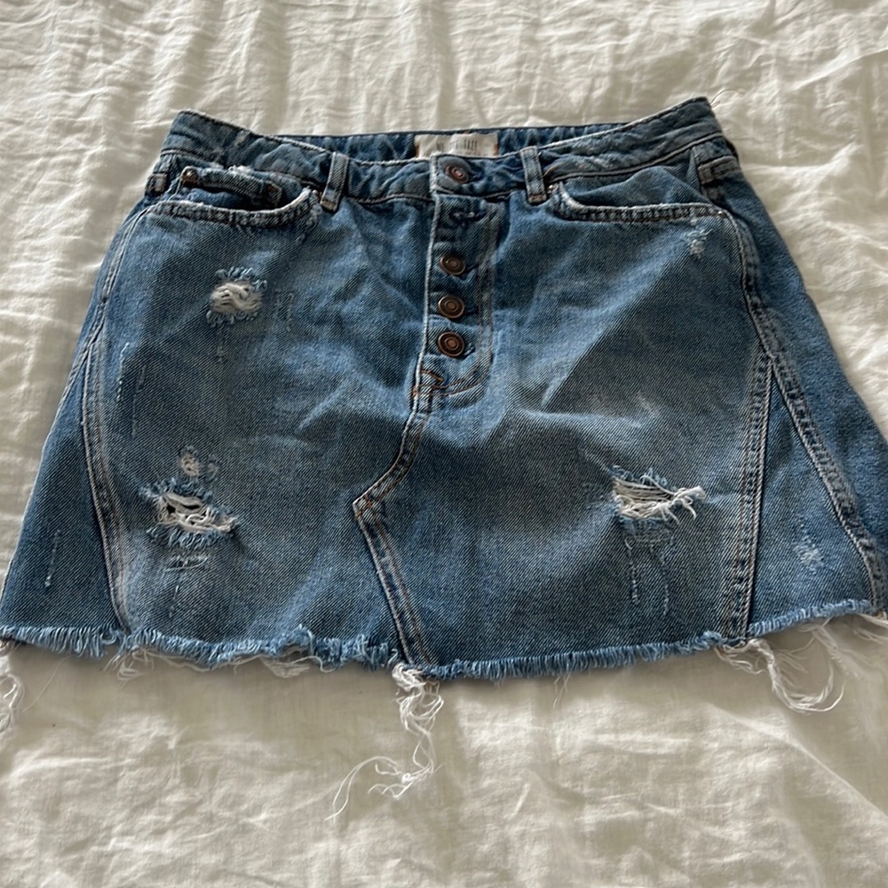 Free people Jean skirt